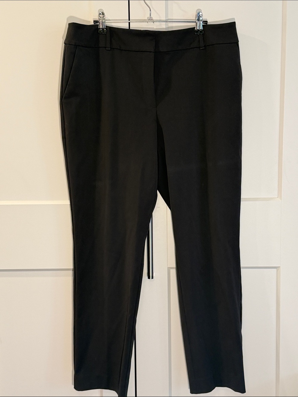 Ann Taylor Black Slim Tailored Trousers Chino